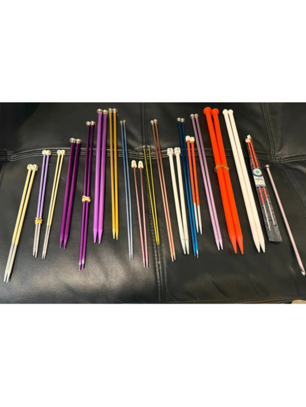 Vintage Knitting Needles Lot Boye Phildar France- Mixed Sizes-Metal and Plastic